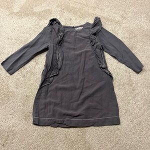 Grey Zara dress with ruffles